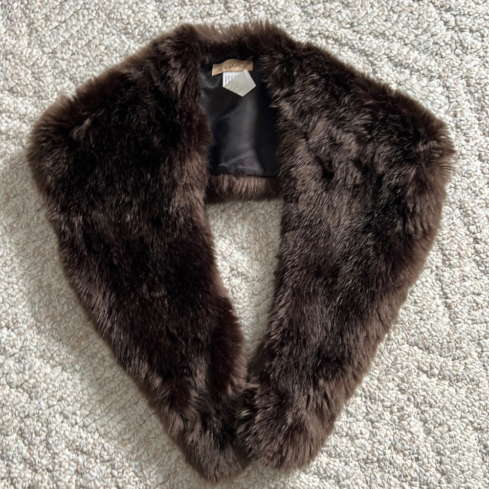 Faux fur shawl
